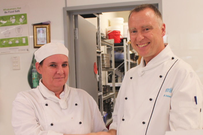 Rachael with her prize