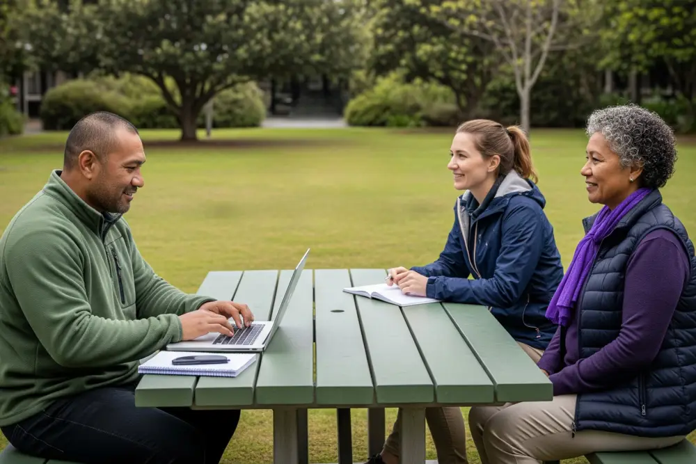 Large Full Width 2235x1490pxMatureSTudentsOutsideOnCampus